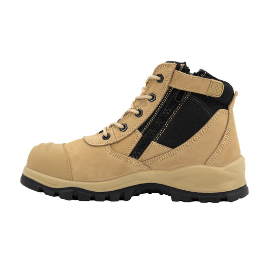 Zip Sided Lace Up Safety Boots EST-003B