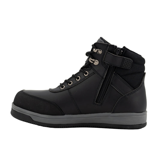 Zip Sided Lace Up Safety Boots EST-061B