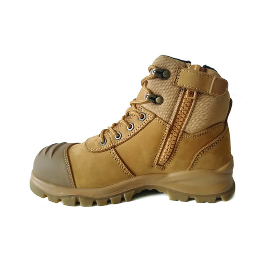 Lace up Zip Sided Safety Boot EST-129B