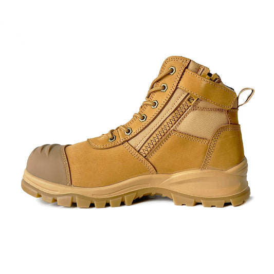 Zip Sided Lace Up Safety Boots EST-002B