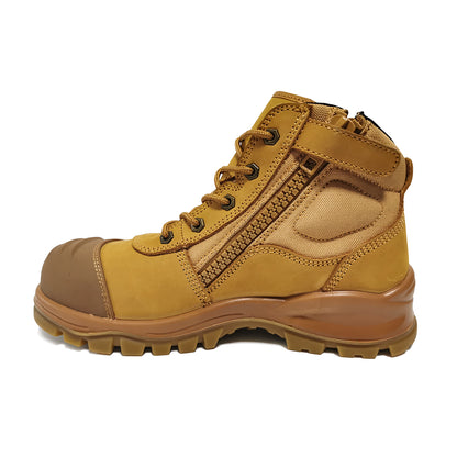 Zip Sided Lace Up Safety Boots EST-008B