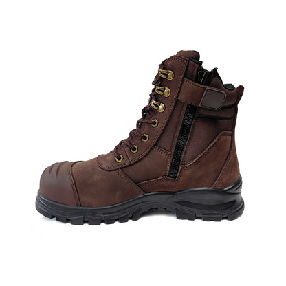 Zip Sided Safety Boot with TPU bump cap EST-089B