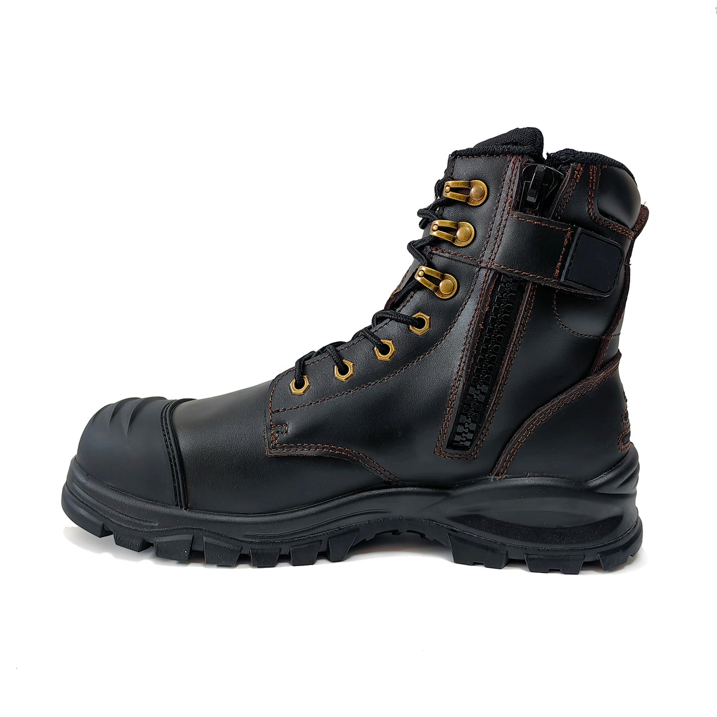 Zip Sided Lace Up Safety Boots EST-030B