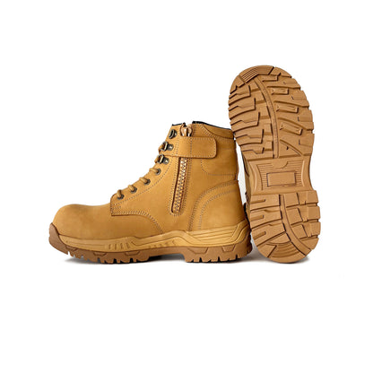 Zip Sided Metal free Safety Boots EST-186B