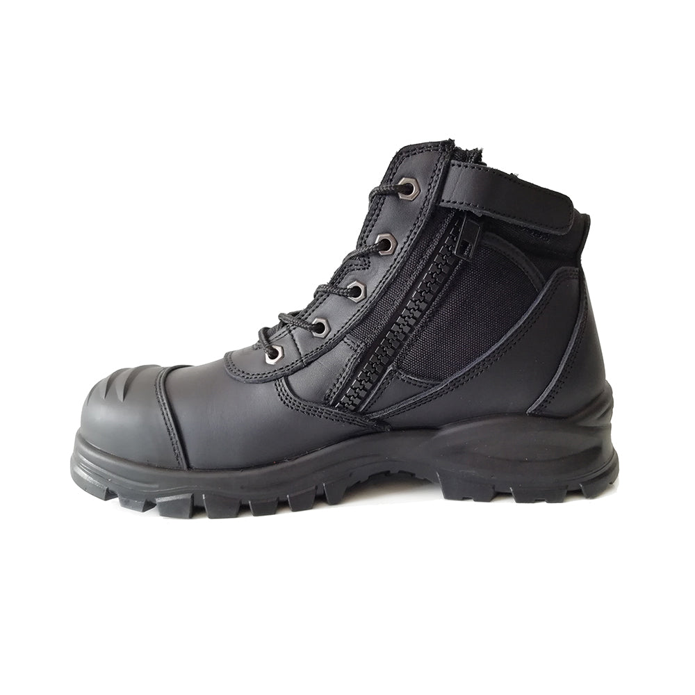 Zip Sided Lace Up Safety Boots EST-003B