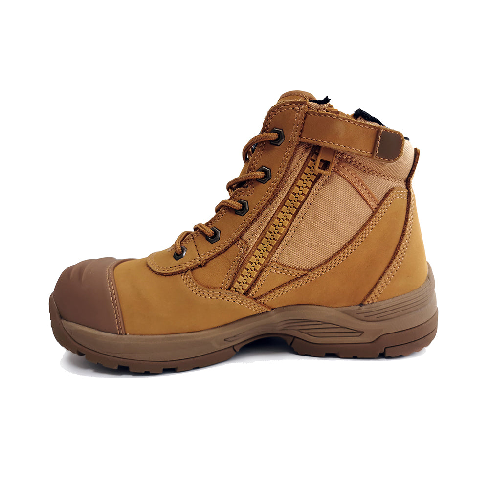 Zip Sided Lace Up Safety Boots EST-010B