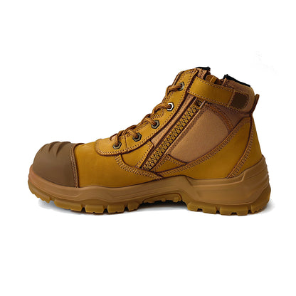 Zip Sided Lace Up Safety Boots EST-011B