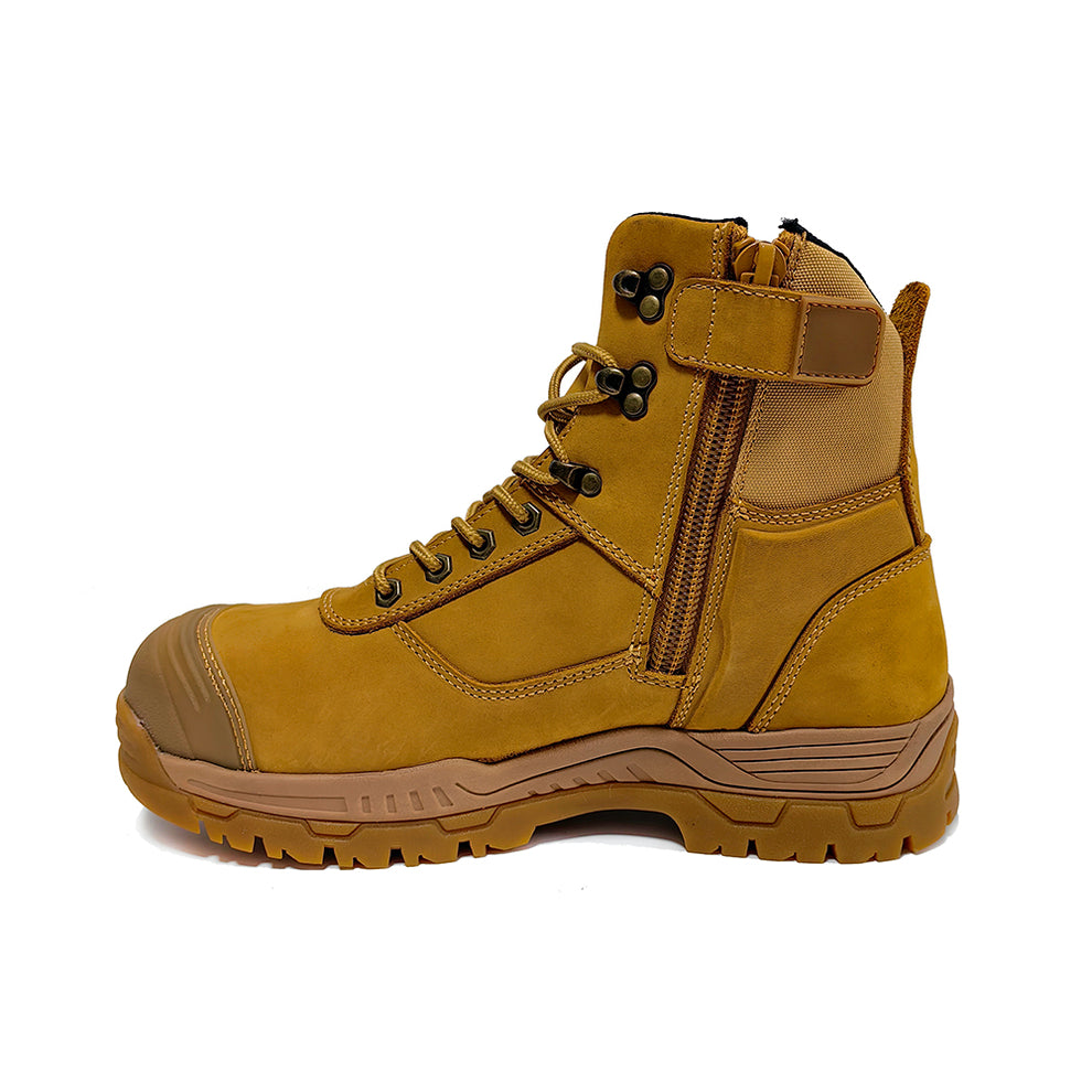Zip Sided Lace Up Safety Boots EST028B SHANDONG ESTAR FOOTWEAR CO., LTD