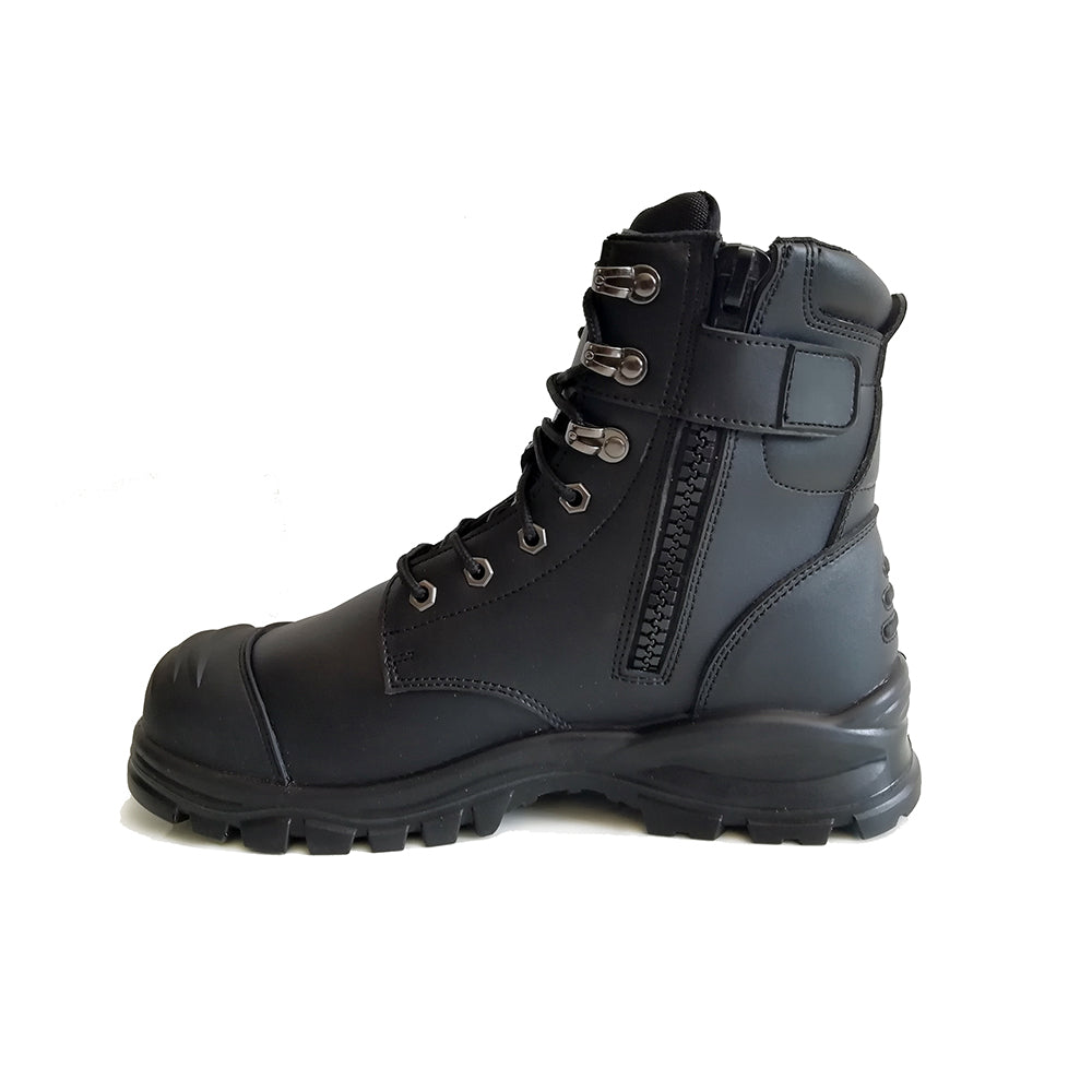 Zip Sided Lace Up Safety Boots EST-030B